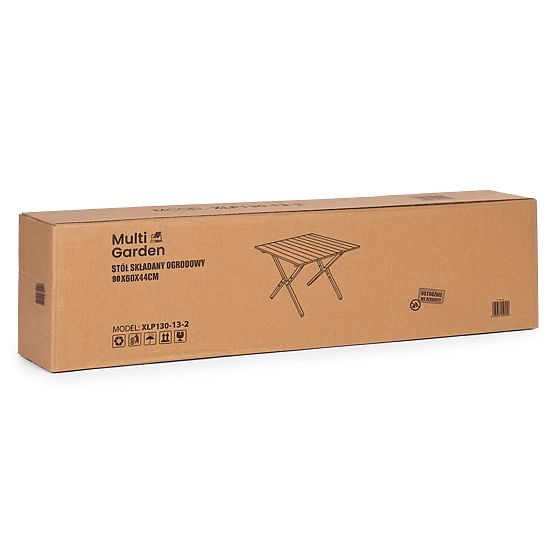 Folding Camping Table 90x60 cm with Bag MultiGarden