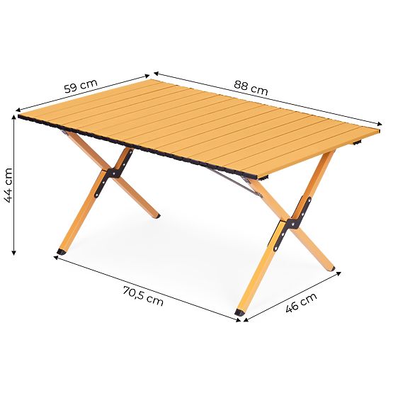 Folding Camping Table 90x60 cm with Bag MultiGarden