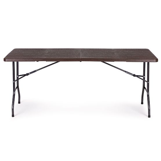 Folding Catering Banquet Garden Table 180 cm Brown ModernHome