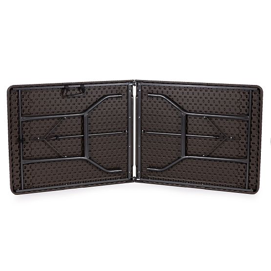 Folding Catering Banquet Garden Table 180 cm Brown ModernHome