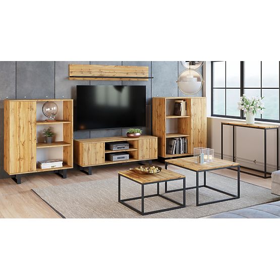 Fondi Wardrobe Golden Craft Oak, Loft Style