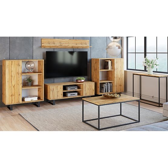 Fondi Wardrobe Golden Craft Oak, Loft Style