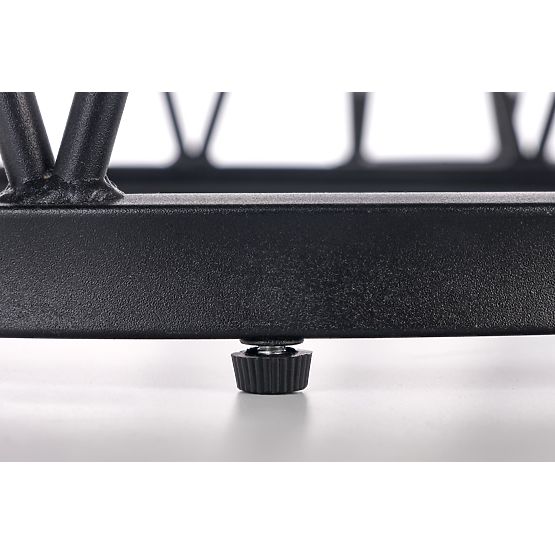 FORMOSA set of 2 benches, white marble / black (2pcs=1set)