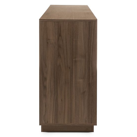 Four-Door Japandi Sideboard in Royal Walnut