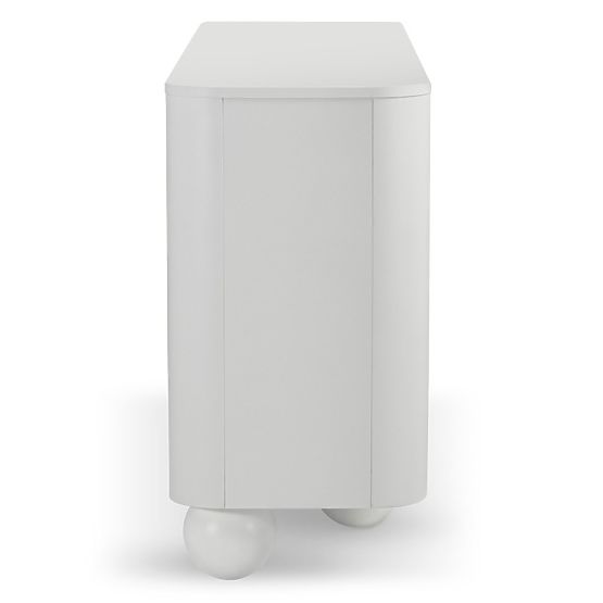 Four-Door Sideboard Circula White, Rounded, Ball Legs