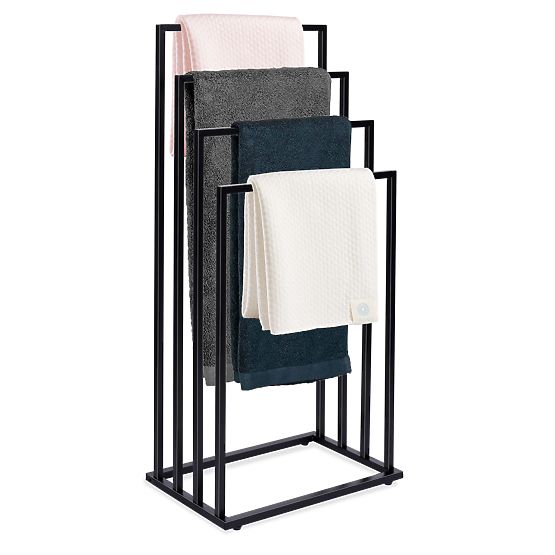 Four-Level Towel Rack NELI Black