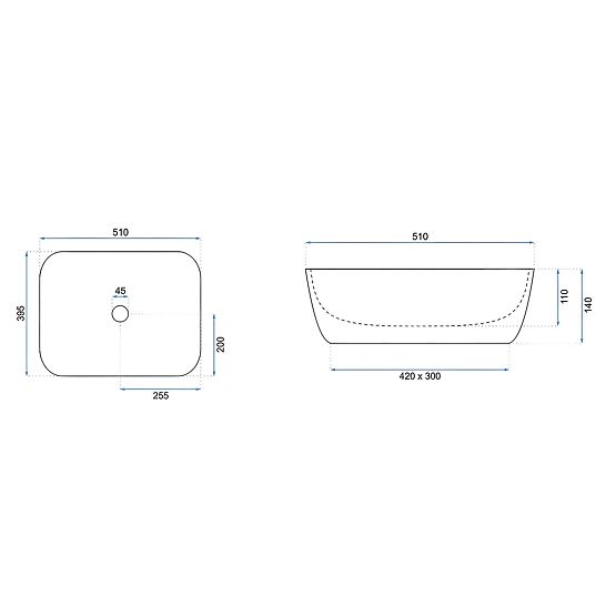 Furniture Washbasin Rea Freja Travertine Matt