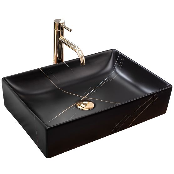 Furniture Washbasin REA Inga Black Marble Matte