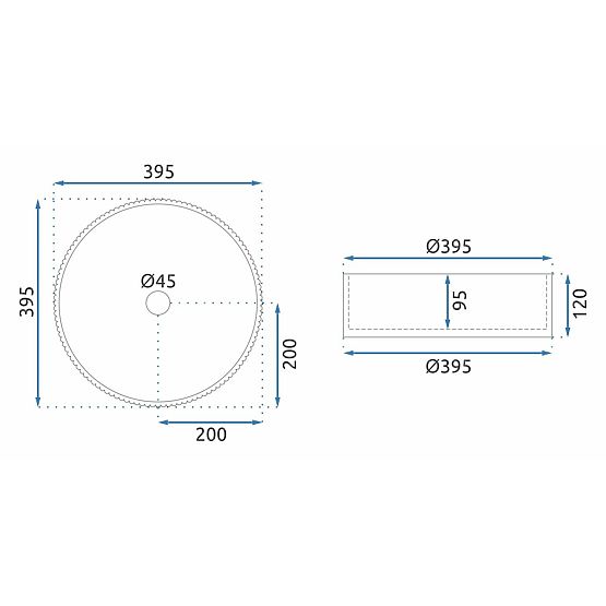 Furniture Washbasin Rea Ingrid Grey
