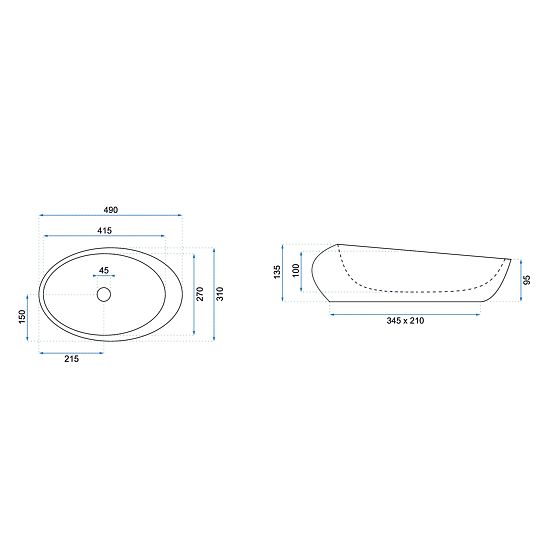 Furniture Washbasin Rea Roxy B Stone NATURE