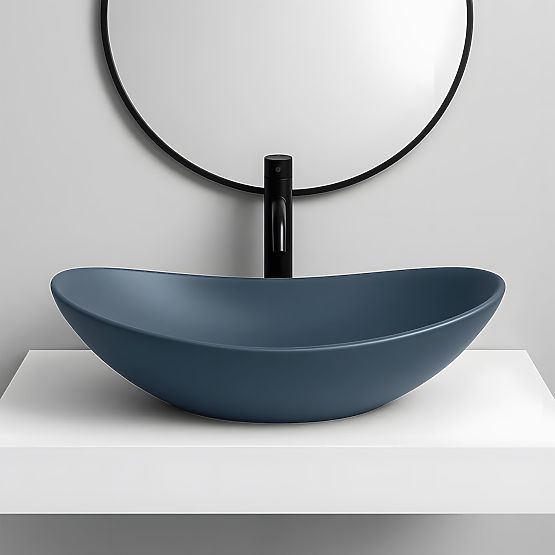 Furniture Washbasin Rea Royal Blueberry Matt