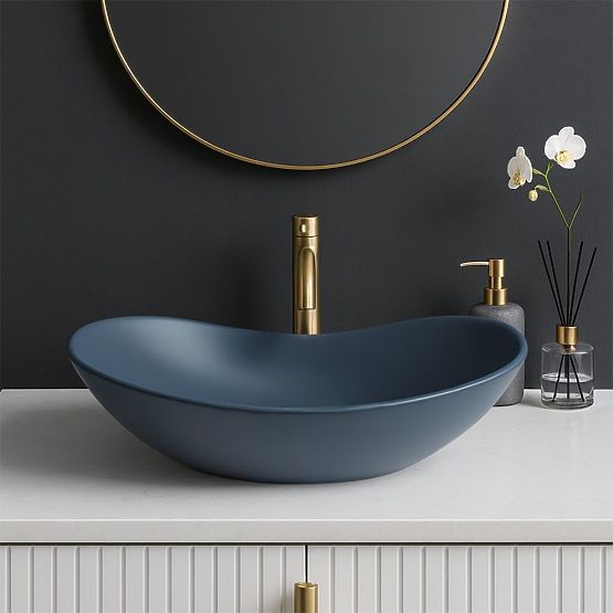 Furniture Washbasin Rea Royal Blueberry Matt