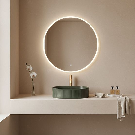 Furniture Washbasin Rea Vanda Olive Matt