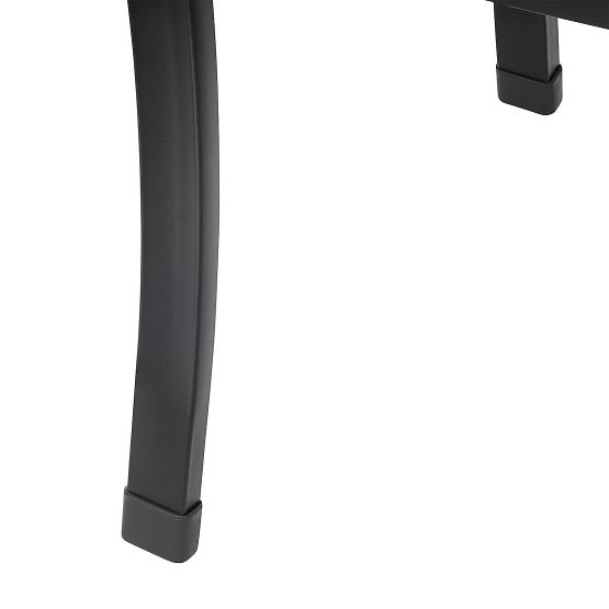 Garden Bench with Backrest Park Style for Terrace Balcony Metal Frame