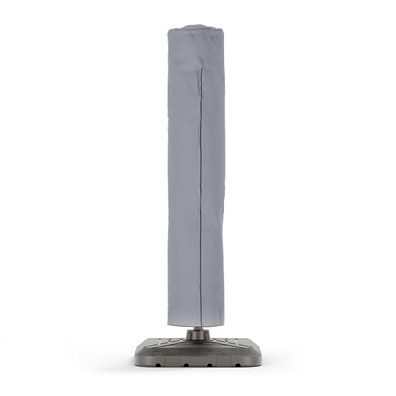 Garden Cantilever Parasol Shade Deluxe 4x3 m with Cover and Solar LED Lighting, Rotatable