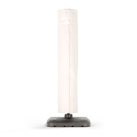 Garden Cantilever Parasol Shade Deluxe 4x3 m with Cover and Solar LED Lighting, Rotatable