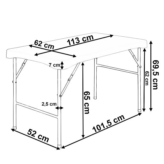 Garden Catering Set STANLEY Table + 2 Benches