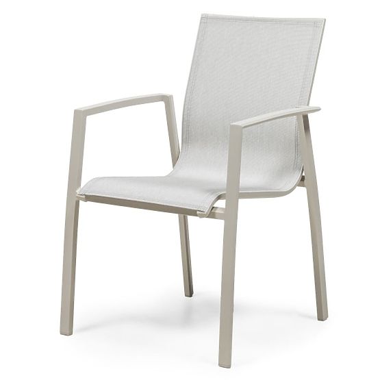 Garden Chair Canelli Aluminum, Light Beige