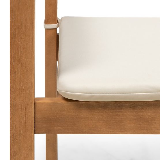 Garden Chair Familis ll Eucalyptus Wood FSC, Teak Finish, Beige