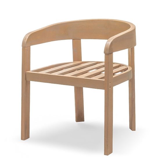Garden Chair Satori Acacia Wood FSC, Teak Look, Beige