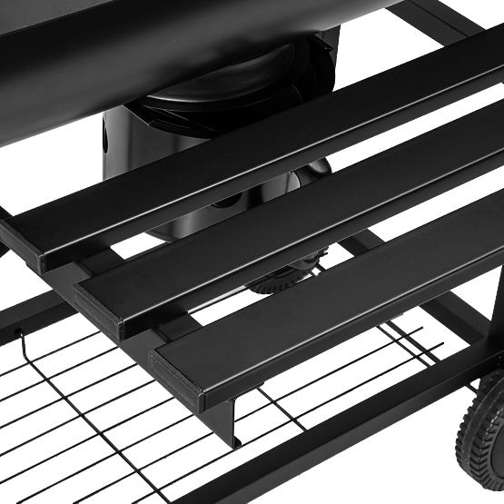 Garden Charcoal Barrel Grill with 2 Grates and Ash Pan