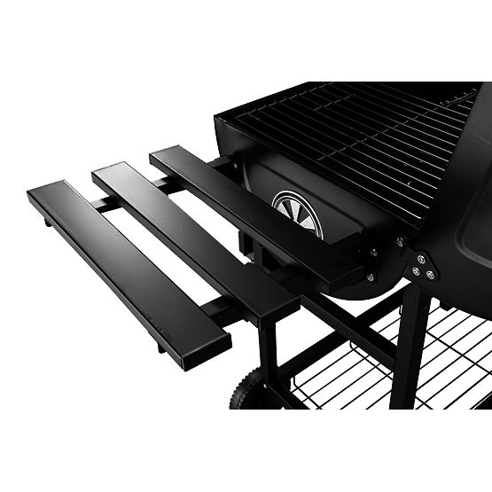 Garden Charcoal Barrel Grill with 2 Grates and Ash Pan