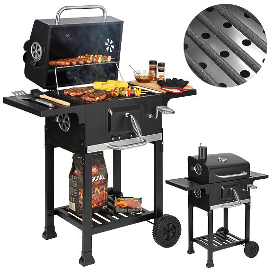 Garden Charcoal Grill with Cast Iron Grate FERRO