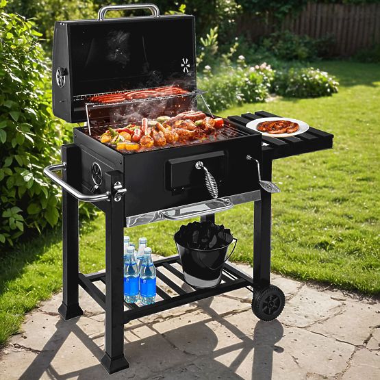 Garden Charcoal Grill with Lid MEJOR