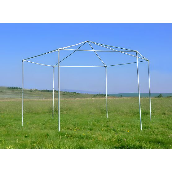 Garden Commercial Pavilion Tent 2x2x2 m with Mosquito Net White MultiGarden