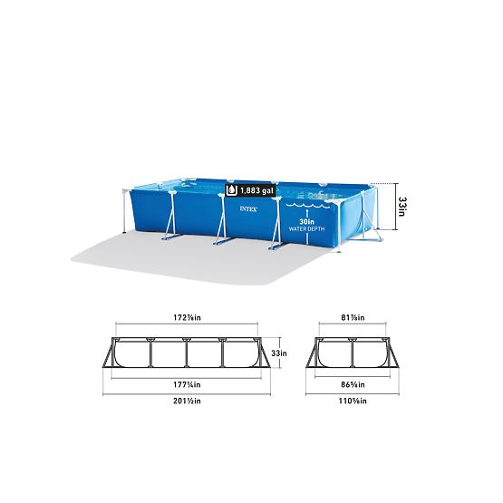 Garden Frame Pool 450x220x84 7127L INTEX 28273