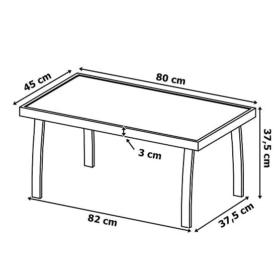 Garden Furniture Set GRACIOSA BLACK