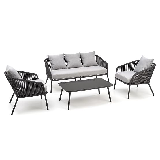 Garden furniture set with ROCCA cushions