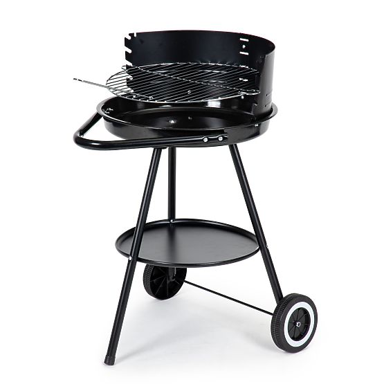 Garden Grill with Round Adjustable Height Grate