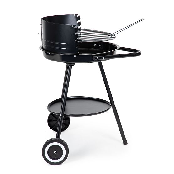 Garden Grill with Round Adjustable Height Grate