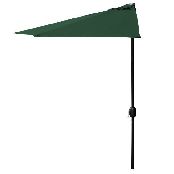 Garden Half-Umbrella Wall-Mounted for Terrace 2.7m Green