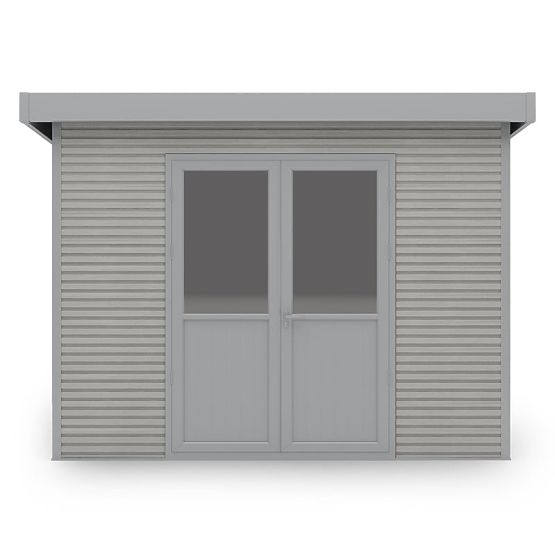 Garden House Ardena 3x3 m 9 m², Dark Gray, Composite Wood, Aluminum, Easy Assembly