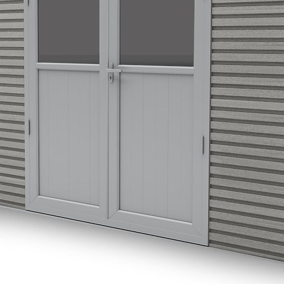 Garden House Ardena 3x3 m 9 m², Dark Gray, Composite Wood, Aluminum, Easy Assembly