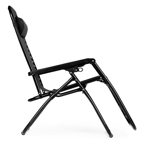 Garden Lounger Chair with Adjustable Backrest ZERO GRAVITY ModernHome - Black