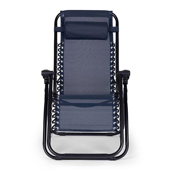Garden Lounger Chair with Adjustable Backrest ZERO GRAVITY ModernHome - Blue