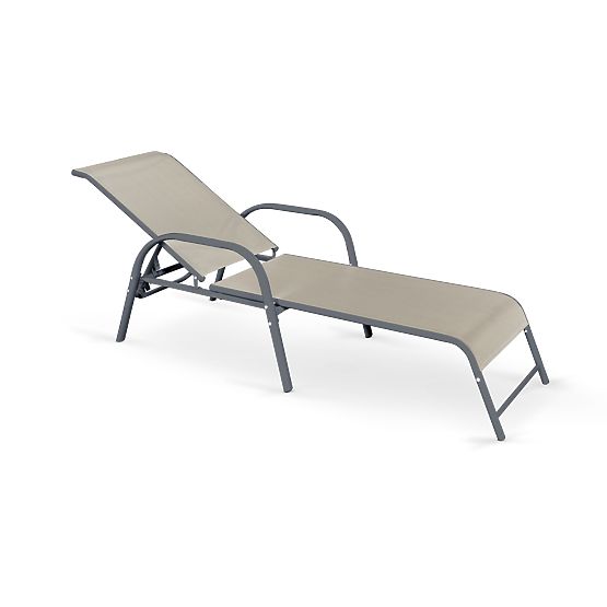 Garden Lounger MOSLER - Grey