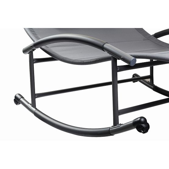 Garden Lounger with Canopy Swing