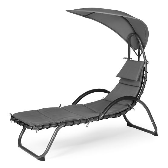 Garden Lounger with Large Oval Canopy ModernHome