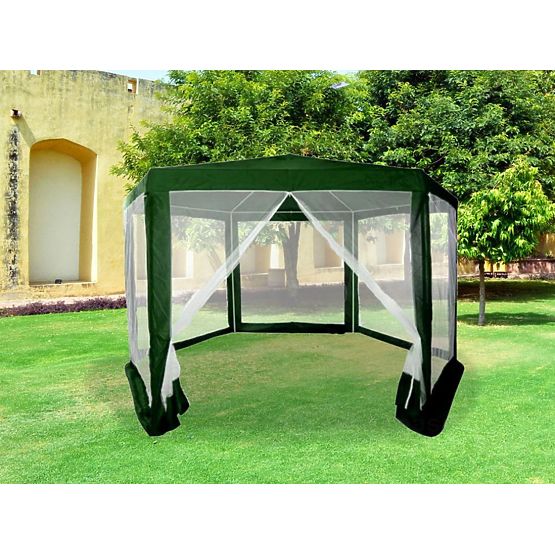 Garden Pavilion Tent 2x2x2 m with Mosquito Net Green MultiGarden