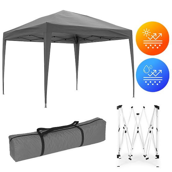 Garden Pavilion Tent 3x3 m Automatic Pop-Up Canopy for Garden and Terrace MultiGarden