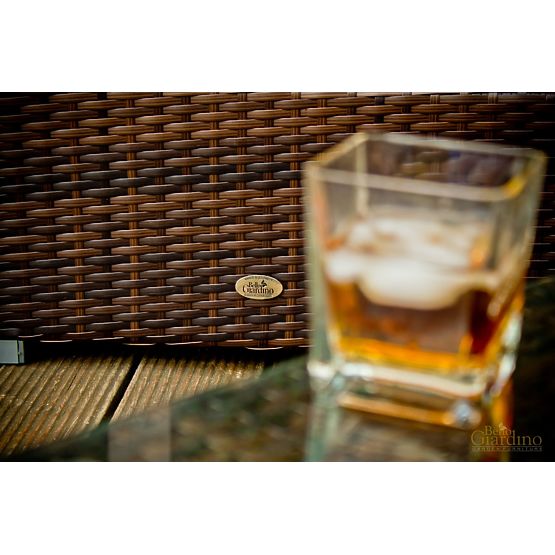 Garden Pouf Made of Technorattan