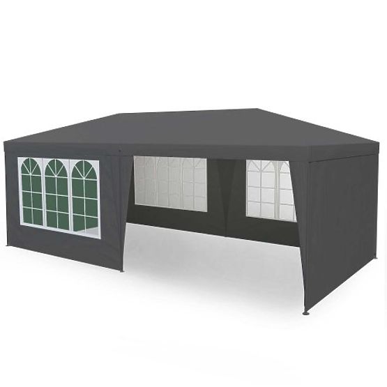 Garden Sales Tent 3x6 m 6 Walls Gray MultiGarden