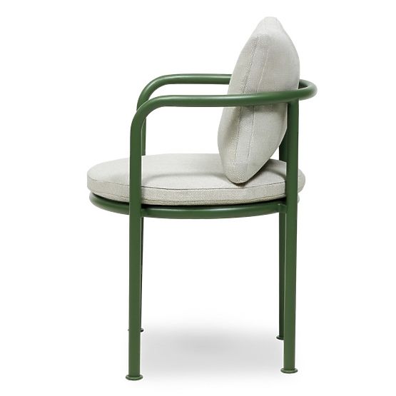 Garden Set Amarello, Table 220 cm + 6 Chairs, Aluminum, Light Beige/Green