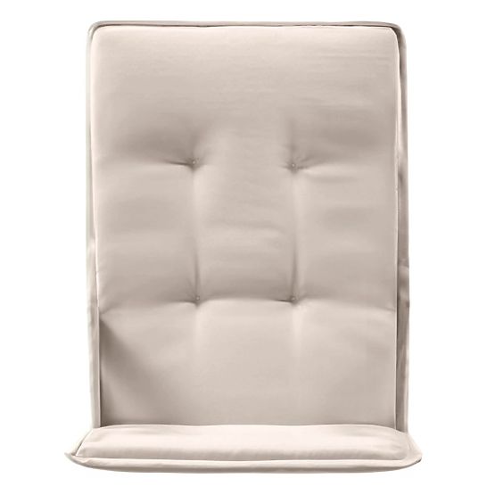 Garden Set Familis Table 160 cm + 4 Chairs with Adjustable Backrests and Light Gray Cushions