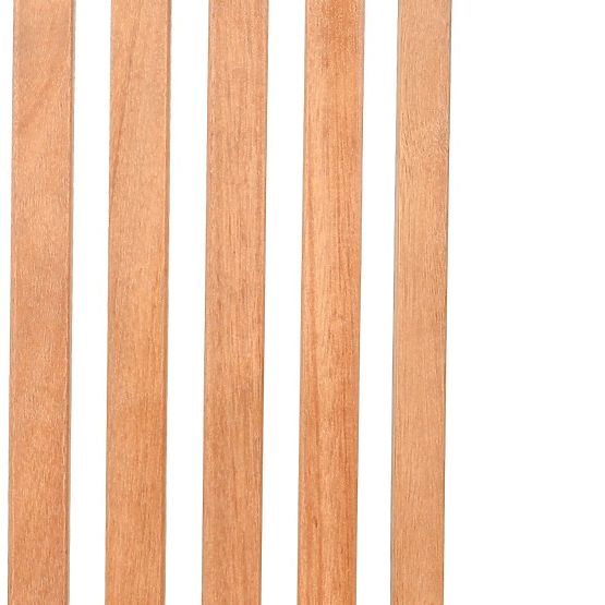 Garden Set Familis Table 160 cm + 6 Chairs with Adjustable Backrests and Cream Cushions, Wood