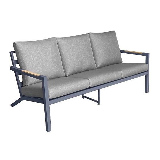 Garden Sofa 3-Seater MISTERIOSO Comfortable Balcony Sofa 190cm